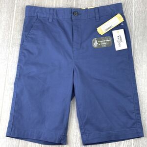 Rumi & Ryder Blue Flat Front Chino shorts.  Women's size 12